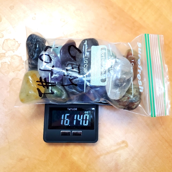 1 lb Gem Stone Lot #1 - 16oz of tumbled stones - Picture 2 of 8